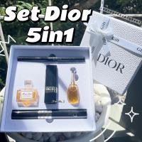 ราคา เซตเครื่องสำอางค์ DIOR 5in1 น้ำหอม มาสค่าร่า อายไลน์เนอร์ ลิปสติ๊ก (21158790574)