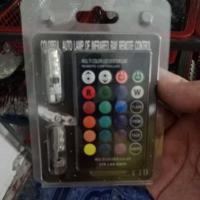 ราคา ชุดไฟหรี่ t10 ไฟหรี่รถยนต์ ไฟหรี่มอเตอร์ไซค์ ไฟหรี่เปลี่ยนสีได้ผ่านรีโมท 16 สี 4 step (9463948139)