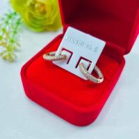 ราคา #ต่างหูนากห่วงกลม#ต่างหูฝังเพชร (20181581389)