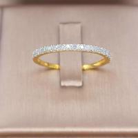 ราคา แหวนเพชรแถวครึ่งวงเพชรแท้เกสร36ตังทองคำแท้9k (25186938375)