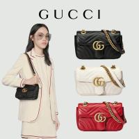 ราคา กระเป๋า GUCCI แท้ GG Marmont crossbody bag โซ่ (29275866041)