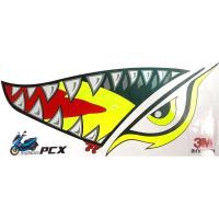 ราคา 3M สติ๊กเกอร์ติดรถมอเตอร์ไซด์ ลายฉลามดุ!!! สำหรับรถ HONDA PCX มาติดสติ๊กเกอร์ใหม่กัน (26700287060)