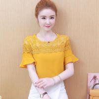 ราคา เสื้อสีเหลือง ผ้าคอตตอนผสมสีเหลืองมัสตาร์ด (7715426058)