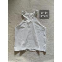 ราคา เสื้อแขนกุดสีขาวผ้าฮานาโกะ (25061131851)