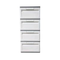 ราคา LOTUS'S โลตัส ตู้ลิ้นชัก MINI DIY สีเทาขาว 4 ชั้น ขนาด 34x40x80 CM. (24284025278)