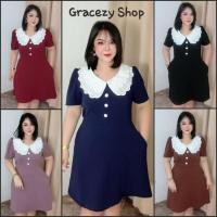 ราคา เดรสสาวอวบ ผ้าไม่ต้องรีด อก42-48"/เอว34-44"/สะโพกก่อนยืด50"/ ชุดคนอ้วน เสื้อผ้าไซส์ใหญ่ (22073232471)