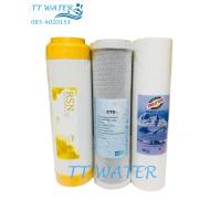 ราคา TT WATER ชุดไส้กรองน้ำดื่ม 3 ขั้นตอน ครบชุด PP/Carbon/Resin คุณภาพดี (3STT) (1128766902)