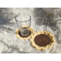ราคา Sunflower coasters | แผ่นรองแก้วทานตะวัน แผ่นรองแก้วถักไหมพรม งานแฮนด์เมด (26172531154)