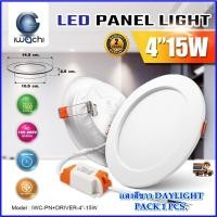 ราคา โคมไฟดาวน์ไลท์ LED ฝังฝ้า โคมฝังฝ้า LED 4 นิ้ว 15 วัตต์ รุ่นไดร์เวอร์ ดาวไลท์ LED โคมไฟ LED Downlight led IWACHI (1ชุด) (18896430643)