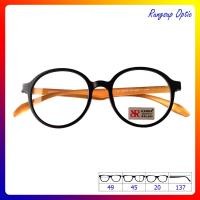 ราคา แว่นตา KARRA ทรงหยดน้ำ สีดำด้าน ขาแว่นด้านในสีส้ม น้ำหนักเบา ยืดหยุ่นได้ดี (1031870530)