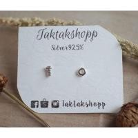 ราคา ต่างหูน็อต-ตะปู เงินแท้92.5% | Studs Earring Silver 925 (6621759)