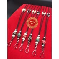 ราคา สร้อยพระ สร้อยเชือกร่มประดับลูกปัดสแตนเลส ห้อยพระได้ 1 องค์ (15847432032)