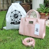 ราคา Patola รุ่น KB หนังsaffiano สีชมพู (752719640)