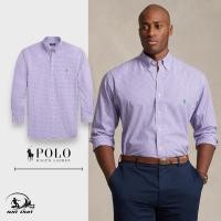 ราคา Polo Ralph Lauren เสื้อเชิ้ต แขนยาว ผู้ชาย ลายสก็อตสีม่วง อก 40 และ 42 (26054559568)