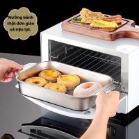 ราคา ถาดทําอาหารสแตนเลส 304 พร้อมฝาปิดสําหรับปลาประสาน, เค้กอบขนม, ทําอาหารหม้อไฟอเนกประสงค์ - ขนาด 41 ซม. x 24 ซม. x 8 ซม. (25043803016)