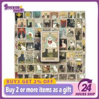 ราคา 78 ชิ้นไพ่ทาโรต์สติกเกอร์สไตล์ย้อนยุคแมวไพ่ทาโรต์รูปแบบการ์ตูนกราฟฟิตีสติกเกอร์ตกแต่ง (26909881408)