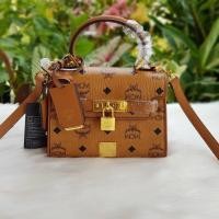 ราคา MCM MINI HERITAGE SATCHEL IN VISETOS (2379R) (17359429289)