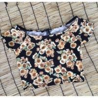ราคา Forever21 size s ครอปลายดอกทานตะวัน (4634348267)