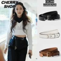 ราคา ปราด้า Prada cowhide belt ปราด้เข็มขัดหนังสตรีกว้าง 2.5 ซม 1CC543 (29063991694)