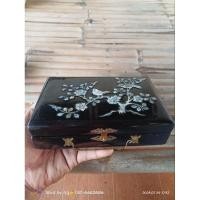 ราคา กล่องตลับไม้เก่าฝังมุกโบราณ (23375306766)