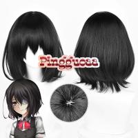 ราคา Anime Another Mei Misaki Cosplay Wig 35cm Short Black Wigs Heat Resistant Synthetic Hair (28850987896)