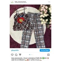 ราคา ชุดเซ็ตเสื้อกางเกงklosetงานปักwidelia@realไซส์M (23513525192)