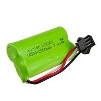 ราคา Battery 7.4V 2500mah SM-3P # 14500 connector.For Rc Cars Rc Toys Drift Car AE-86 / Li-ION 7.4V 2500 mAh.(ถ่านรถบังคับ) (23179247794)