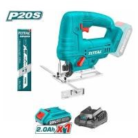 ราคา Total เลื่อยจิ๊กซอ แบตเตอรี่ ไร้สาย 20 โวลท์ รุ่น TJSLI65081 (23362686717)