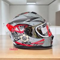 ราคา หมวกกันน็อคเต็มใบปิดคาง รุ่นพิเศษล่าสุด INDEX ID SPARTAN ลายEngine Tech เทาแลมโบ (27368155718)