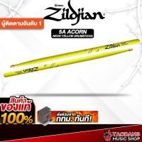 ราคา Zildjian 5A Acorn สี Neon Yellow ไม้กลอง Zildjian Drumsticks - เต่าแดง (29378962129)