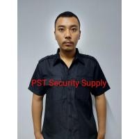 ราคา เสื้อซาฟารี , ชุดซาฟารี, ชุดรปภ., ชุด รปภ., เสื้อ รปภ. สีดำ แขนสั้น บ่าอินธนู (7637497098)