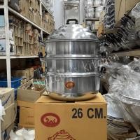 ราคา ซึ้งนึ่ง หม้อนึ่งอลูมิเนียม 3 ชั้น ตราพญานาค ขนาด 26 ซม. (23764359413)