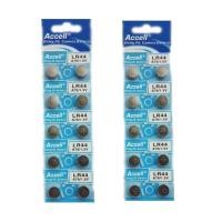 ราคา (2 แพค ราคาพิเศษ) ถ่านกระดุม Accell lr44 รวม 20 ก้อน สามารถออกใบกำกับภาษีได้ สินค้ารวมภาษีมูลค่าเพิ่มแล้ว (2601412885)