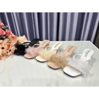 ราคา รองเท้าส้นแก้วแต่งขน ส้นใหม่สวยกว่าเดิม (29761954603)