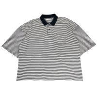 ราคา เสื้อโปโลคอปกมือสองแบรนด์ Ruubon อก50" ลายทาง ทรง oversized (29878126845)