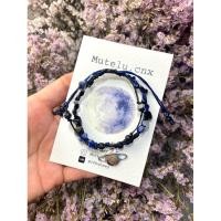 ราคา กำไลข้อมือเชือกเทียนถัก handmade (saturn) (26701811061)