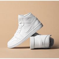 ราคา (พร้อมส่ง ของแท้ 100%) AIR JORDAN 1 MID TRIPLE WHITE (MEN) (21910978246)