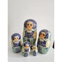 ราคา ตุ๊กตารัสเซีย ตุ๊กตาแม่ลูกดก Russia Russian Nesting Dolls สีน้ำเงิน เขียว / ของที่ระลึกจากรัสเซีย *มือสอง ของสะสม (23220404155)