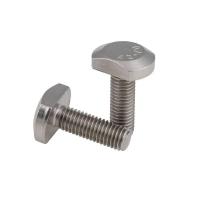 ราคา 2PCS T-Bolt 304 Stainless Steel T Bolts T-Slot T Head Bolt Hammer Clamp Screw A2-70 M6 6MM X 40MM A2 GB37 1.25MM Pitch * (26607452825)