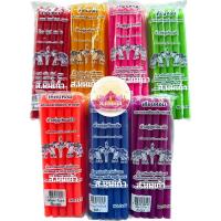 ราคา เทียนสี เทียนสีประจำวัน เทียนเล่มบาท 7x10 บรรจุ 10 เล่ม/1แพ็ค เทียนหอม คุณภาพดี เทียนตราช้างคู่ (19683101206)