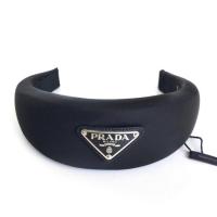 ราคา NEW Prada Headband Logo Black (6432392884)