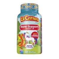 ราคา L'il Critters Bone Support Gummy Vitamin for Kids, Bone Support, Calcium, Vitamin D3, 120 gummies (28665568877)