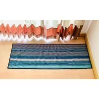 ราคา พรมปูพื้นตกแต่งบ้าน (ผืนใหญ่ยาว) สีฟ้าน้ำเงินกำมะหยี่ลายกราฟฟิกหลากสี มือสองขายตามสภาพ สินค้าญี่ปุ่น-เกาหลีแท้ (27455139799)