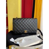 ราคา CHANEL ชาแนล แฟชั่นสำหรับผู้หญิง หนังแท้ดำ กระดุมทอง หนังลิ้นจี่ CF กระเป๋าสะพายข้าง กระเป๋าสะพายไหล่ กระเป๋าสายโซ่ (20673499456)