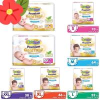 ราคา ขายถูกค่าส่งถูกเบบี้เลิฟ พรีเมี่ยม โกลด์ Babylove Premium Gold ไซส์ NB,S tape,Pants:S,M,XL,XXL (12027901358)
