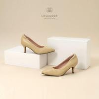 ราคา [ LoveGood ] Leena รองเท้าคัชชูหนังแกะแท้ ส้นสูง 2.5" รองเท้าใส่ทำงาน ทรงคลาสสิค ใส่ง่าย นิ่ม สบายเท้า บุนวมกันกัด (25408440411)
