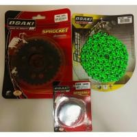 ราคา KSR โซ่สเตอร์ดำเจาะชุดสี KSR สะท้อนแสง OSAKi (28825195991)