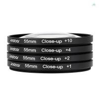 ราคา Yb2 Close-Up Plate Andoer 55mm Macro Close-Up Filter Set +1 +2 +4 +10 พร้อมกระเป๋าสําหรับ Canon Tamron Sigma Alpha A200 A450 A300 DSLRs (29564977358)