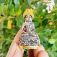 ราคา พระกริ่งหลวงปู่มั่น ภูริทัตโต วัดป่าสุทธาวาส เนื้อนวโลหะใต้ฐานหุ้ม ทองเหลือง พร้อมหมวกไหมพรม (18202108112)