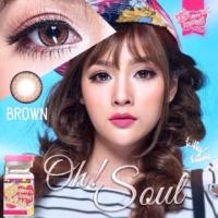 ราคา Oh Soul Brown บิ๊กอาย สีน้ำตาล Kitty Kawaii Contact Lens Bigeyes แฟชั่น สายตาสั้น ค่าสายตา mini มินิ (28522931297)